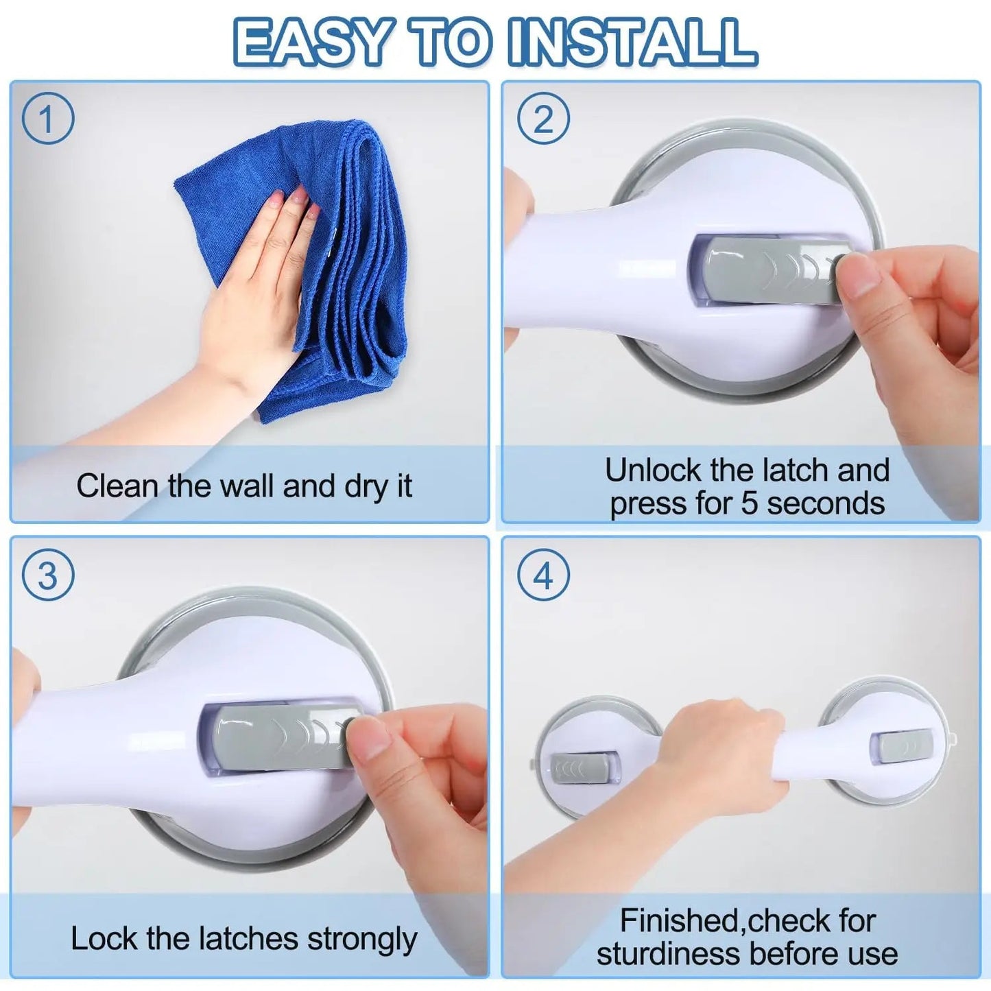 Portable Suction Safety Grab Bar Handle